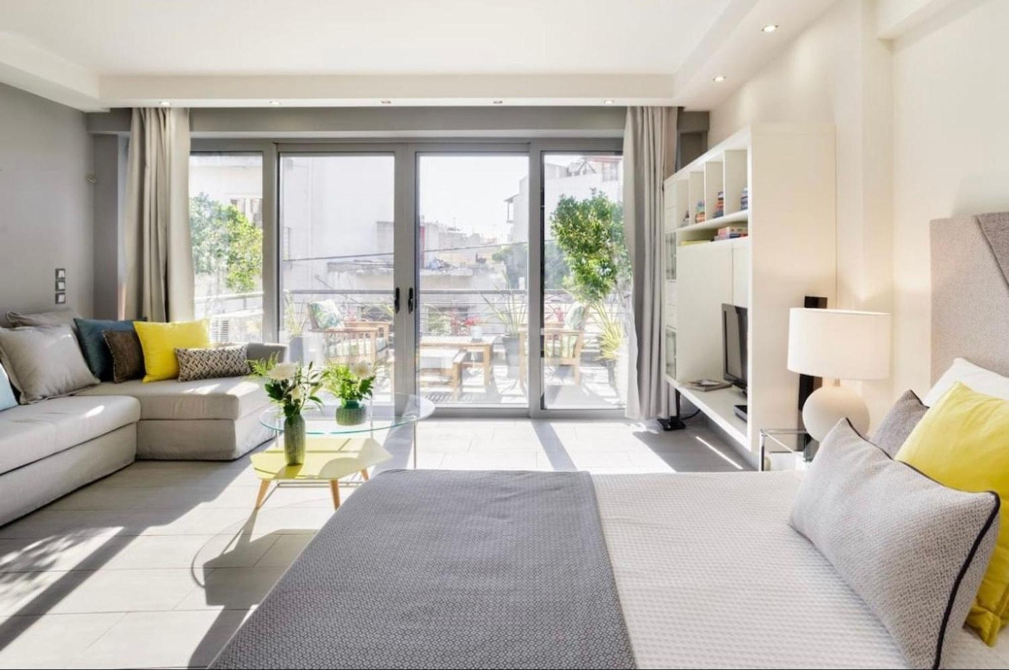 아테네 Stylish Boutique Loft With Private Balcony 아파트 외부 사진